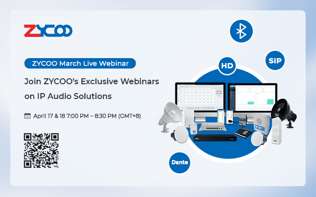 Join ZYCOO’s Exclusive Webinars on IP Audio Solutions