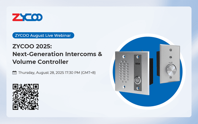 ZYCOO 2025: Next-Generation Intercoms & Volume Controller