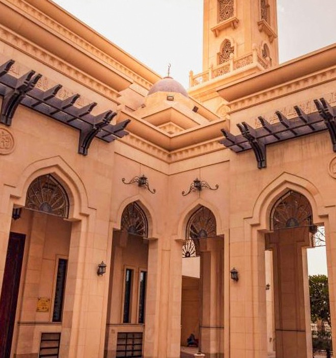 Courtyard speaker and intercom