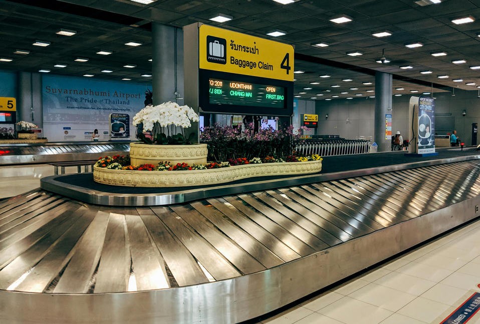 Speaker and intercom for baggage claim area