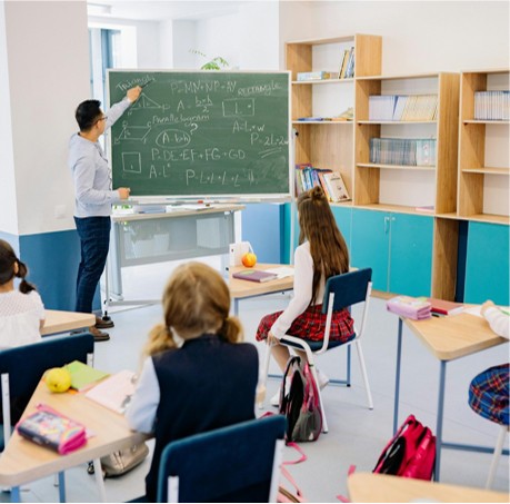 Speaker and call button for classroom
