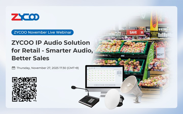 ZYCOO IP Audio Solution for Retail – Smarter Audio, Better Sales
